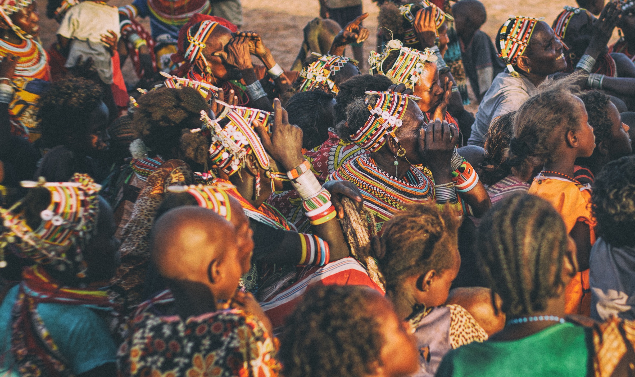 A cultural tour moment in East Africa.