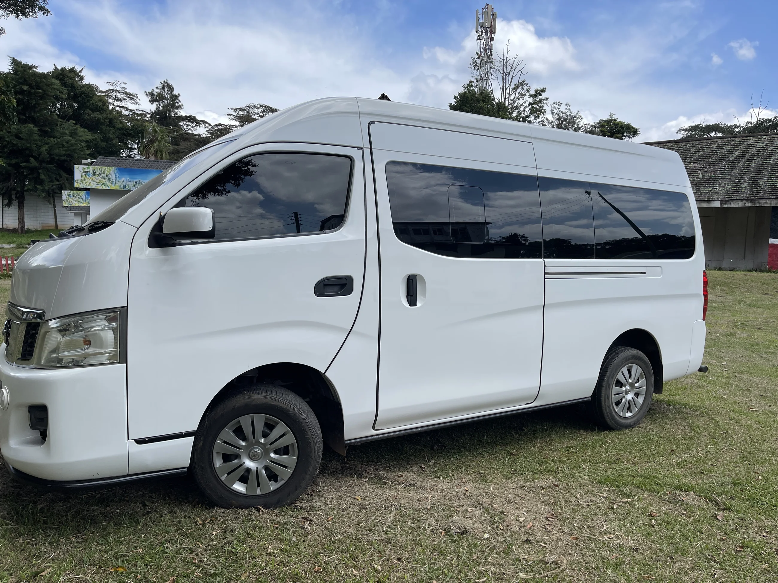 FunFlights' fleet vehicle used for corporate shuttles and group travel.