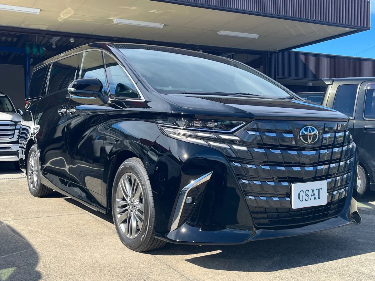 Toyota Alphard Hybrid, black, used for VIP transfers and executive travel.